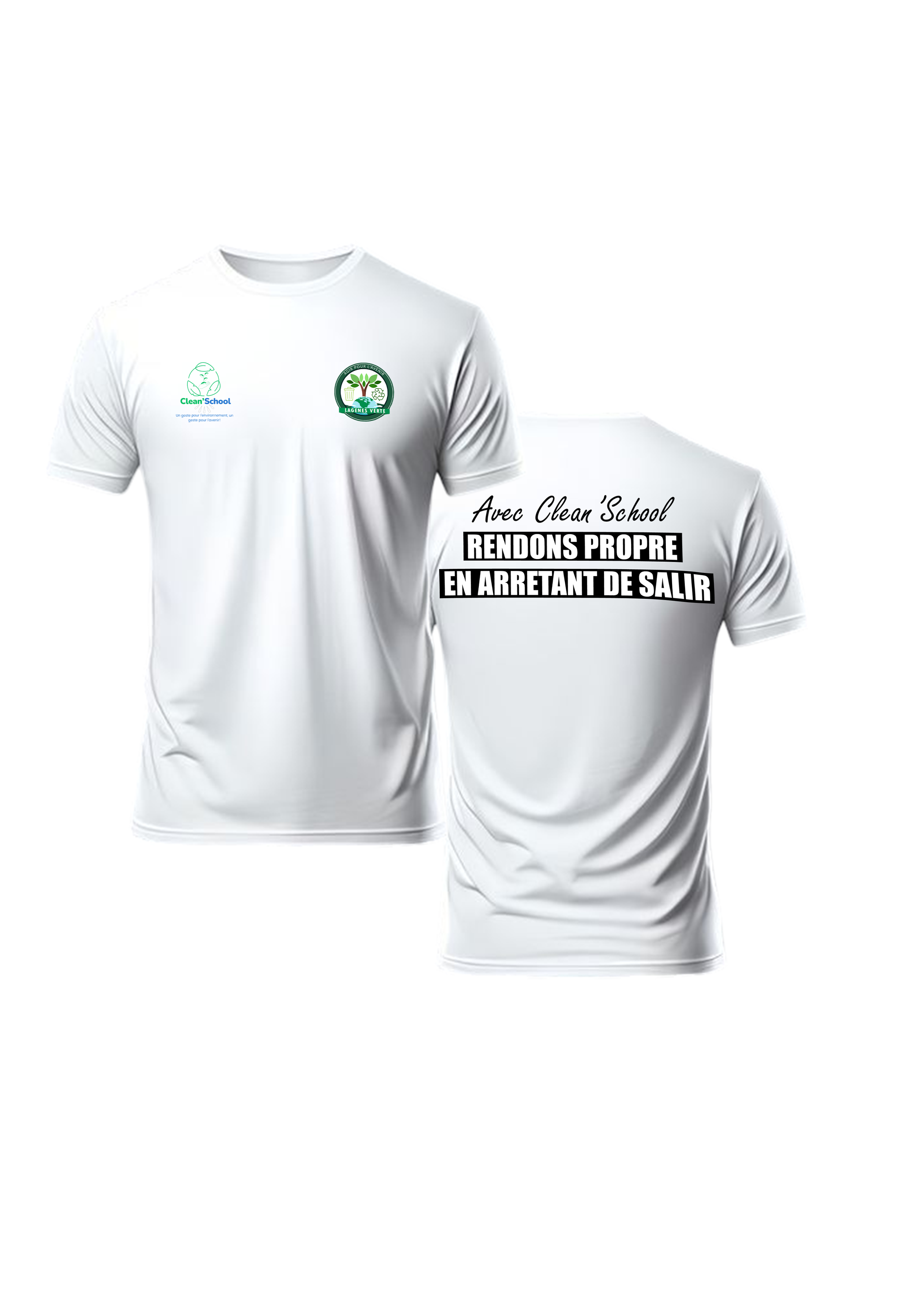 T-shirt Clean'School